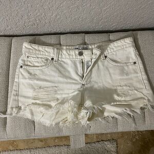 Lucky white denim shorts 4